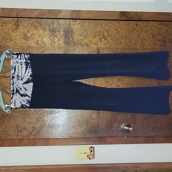 Victoria's Secret Navy Blue Tie-Dye Yoga Pants Small - Picture 5 of 10